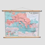 Pull-down chart 'crusades of the early middle ages'