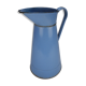 Old vintage enamelled sheet metal jug