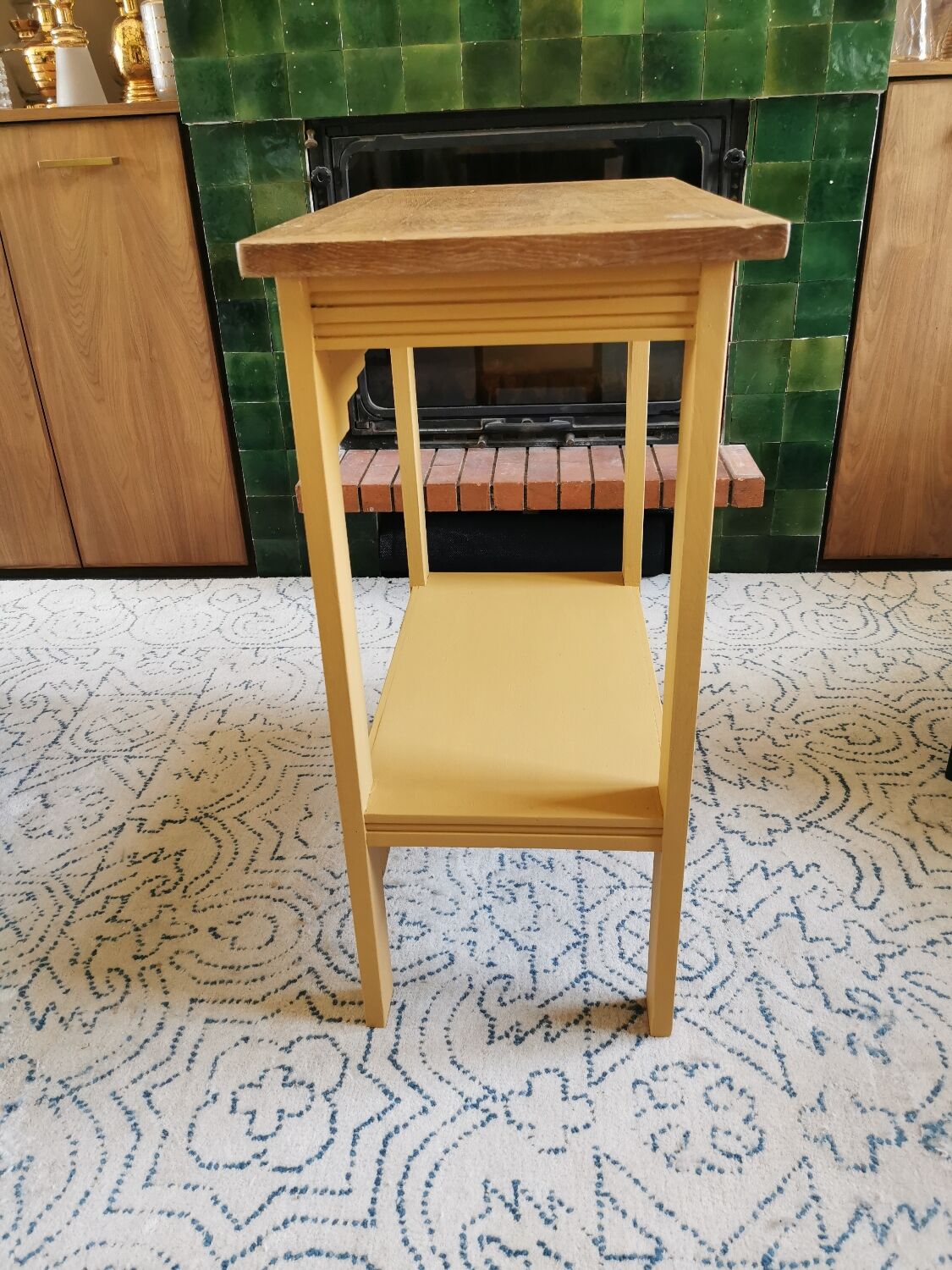 Art Deco pedestal table revamped