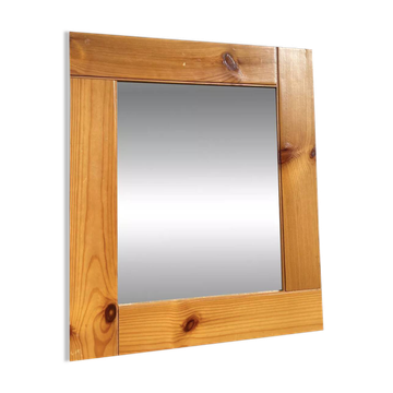 Miroir en bois Maison Regain pin 1980 40x35
