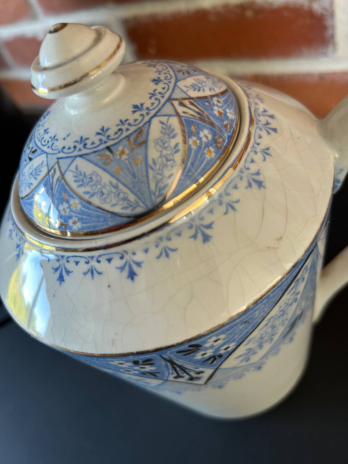 Cafetière verseuse ancienne Creil et Montereau