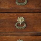 French Empire Commode / Commode, walnut and bronze mounts, 19th century