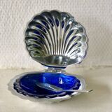 Persian blue shell butter dish
