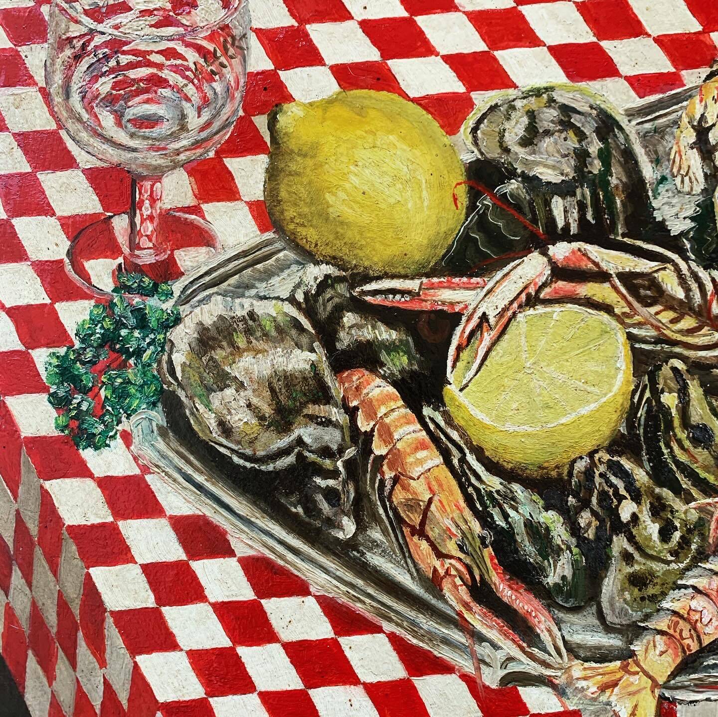Seafood painting