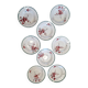 Set of 8 Deep Plates Cherry Blossom Badonviller