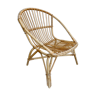 Rattan basket armchair 70s