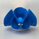 Blue plexiglass table lamp, Flower Design, 1970s, Italy.