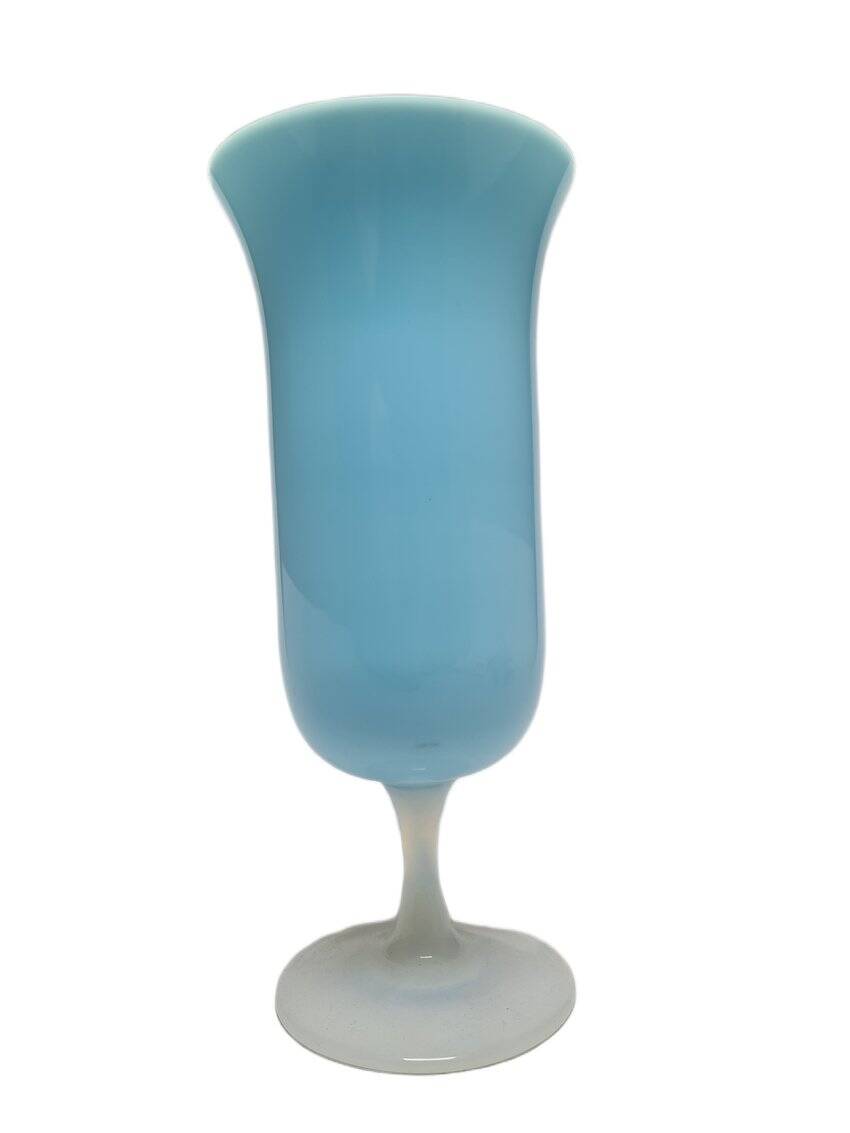 Art Nouveau Fiorentina Roses vase attributed to Stelvia by Empoli, Italy, 1950s