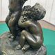 Bronze piece depicting 3 cherubs signed J. DASTE - 1950s