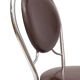 6 chairs Soudexvinyl chocolate, vintage 1970