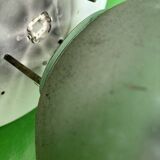 Green metal industrial pendant light