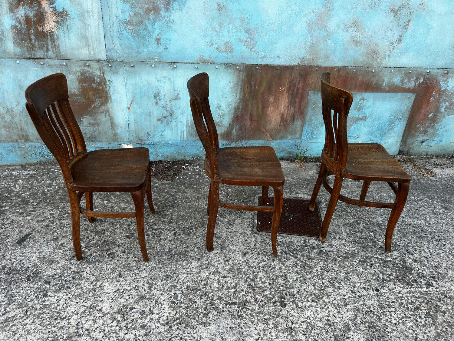 Maurice Lacour solid oak chair