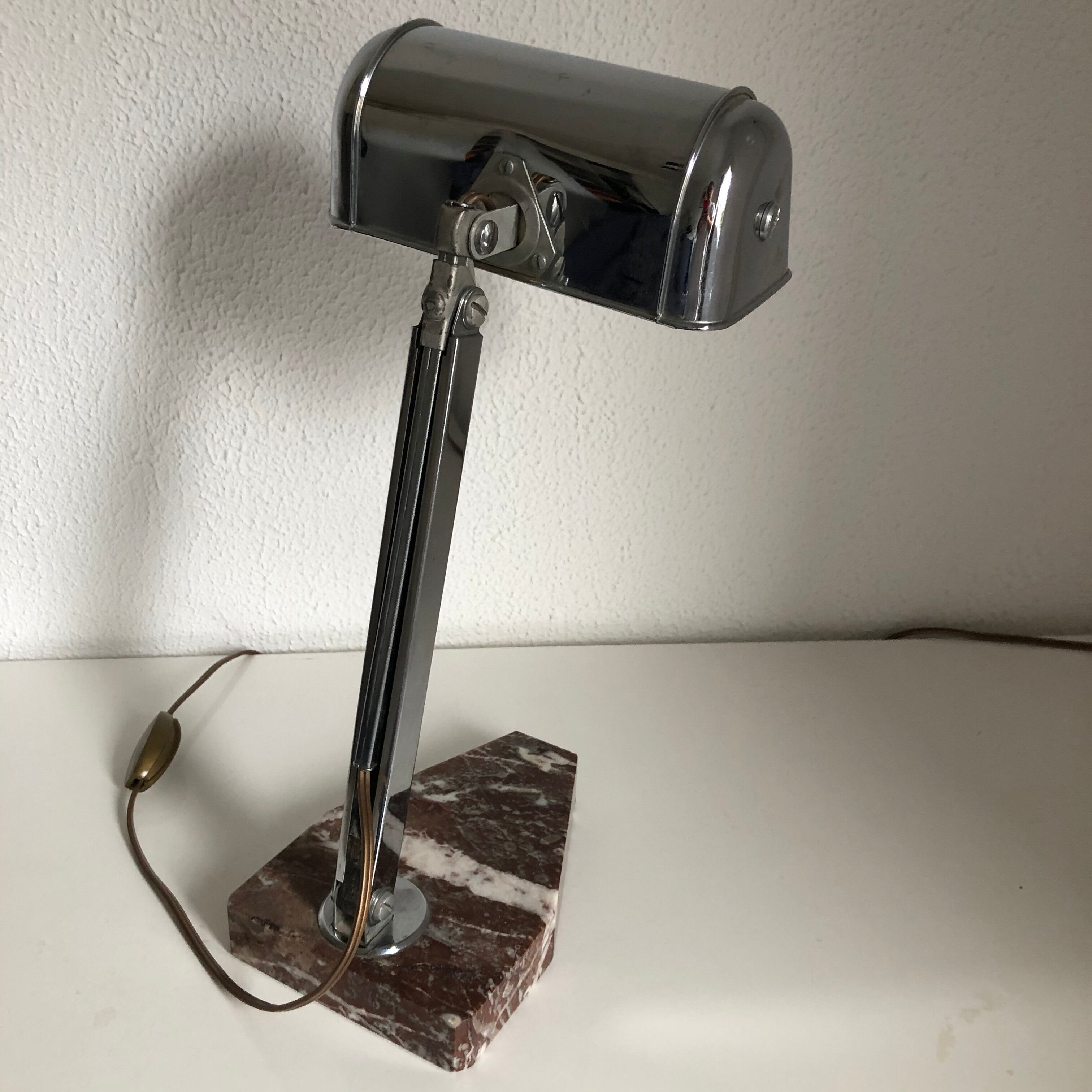 Art deco lamp Fare marble 1940 - 50 cm