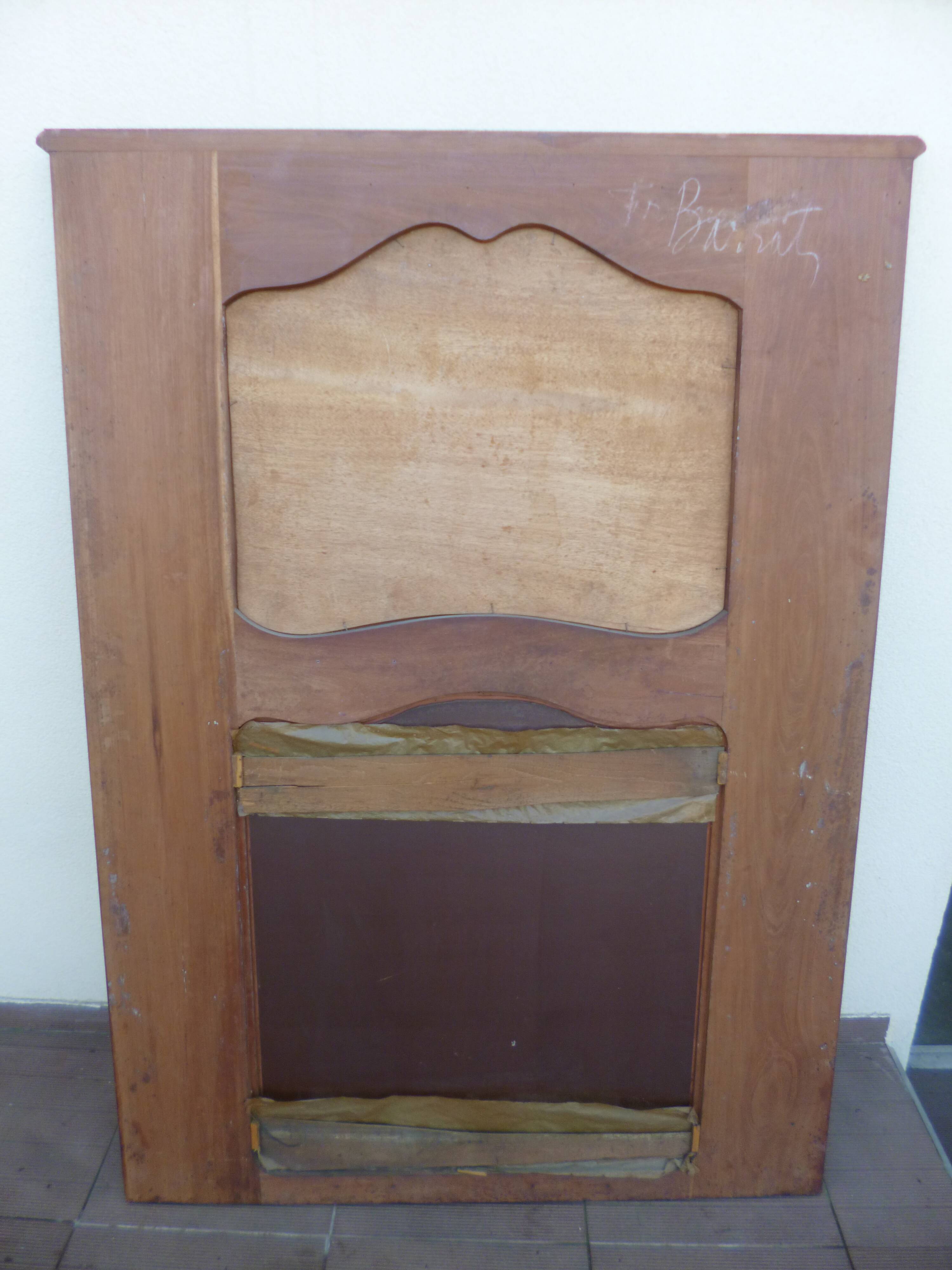 Former trumeau mirror Louis XV in mahogany 170x121cm