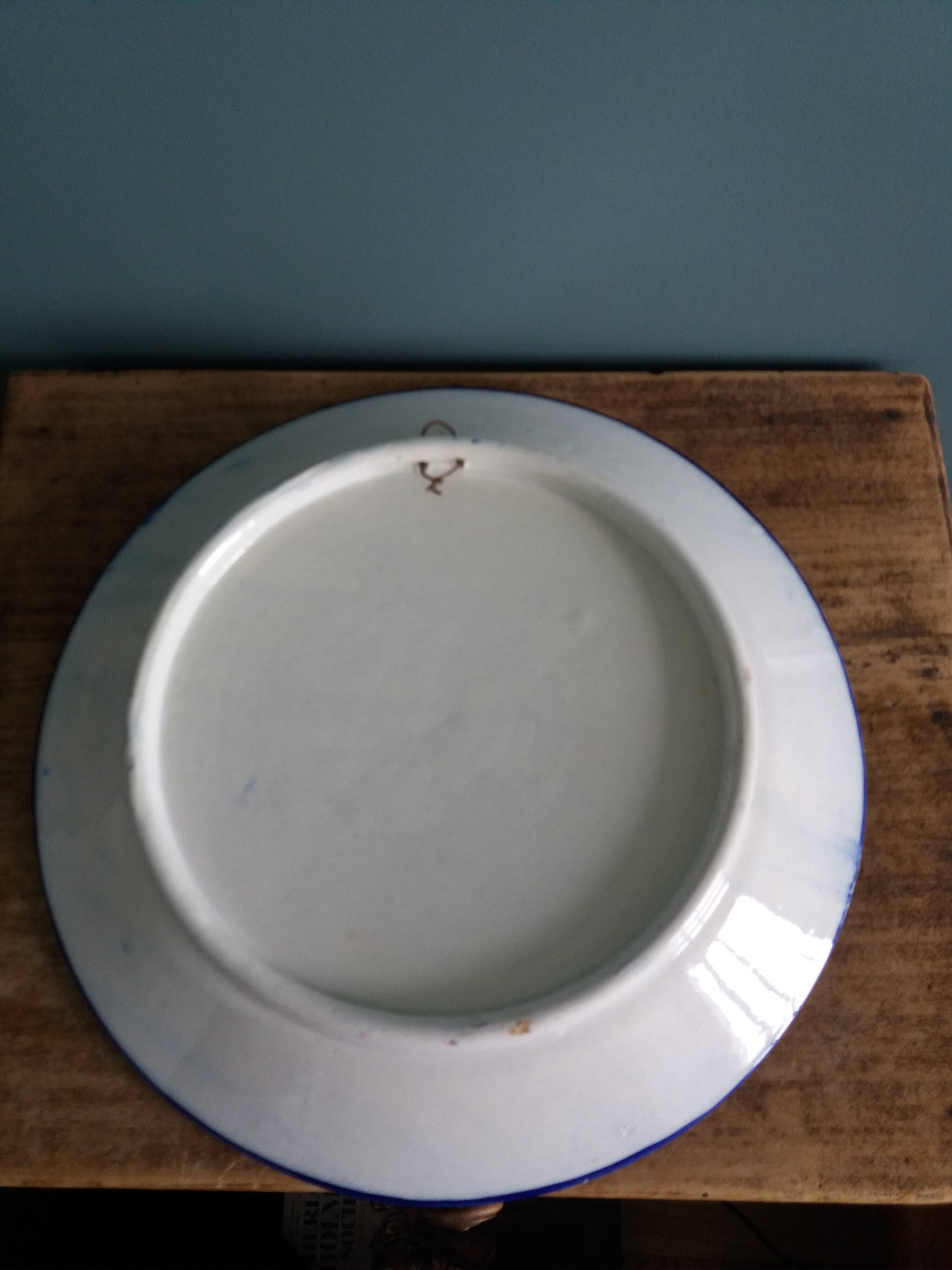 Hand painted decorative wall plate, Spain