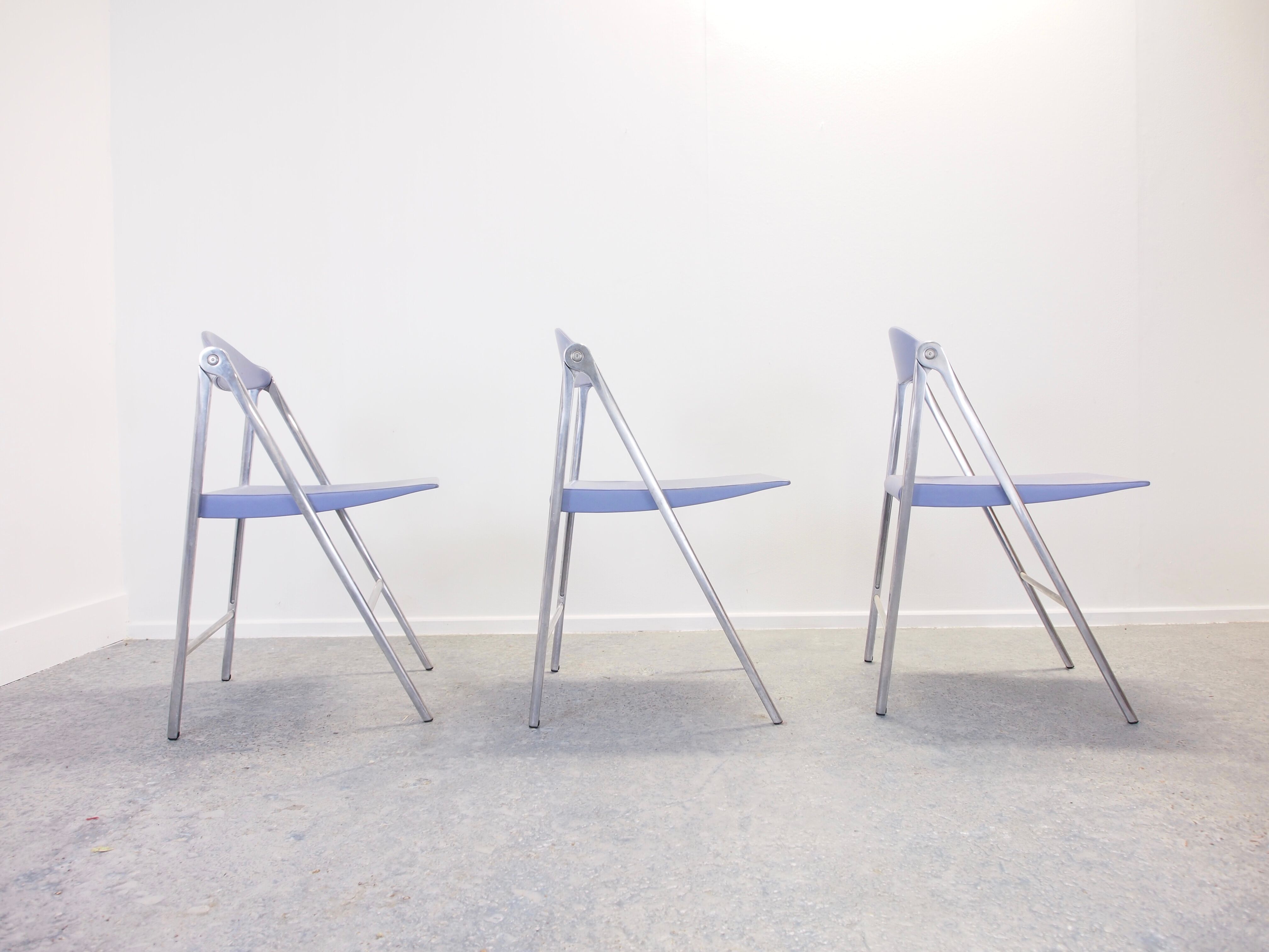 Folding chair "Donald" by Studio Cerri & Associati for Poltrona Frau