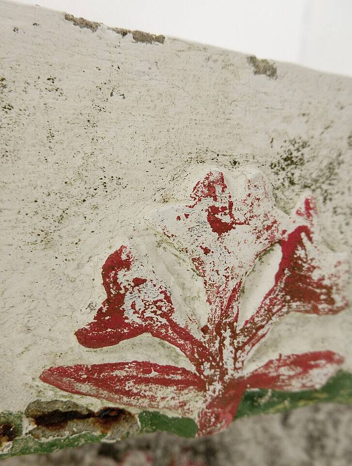 polychrome cement planters from Emile Taugourdeau's Zoological Garden - set of 4