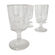 Set de 6 verres de campagne 19e rouleau à pied