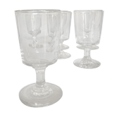Set de 6 verres de campagne 19e rouleau à pied
