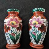 Pair of opaline vase