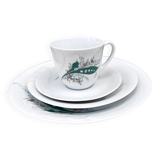 Porcelain breakfast set Wawel, Poland 1980s - set of 4