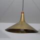 Danish brass and teak pendant lamp 1960