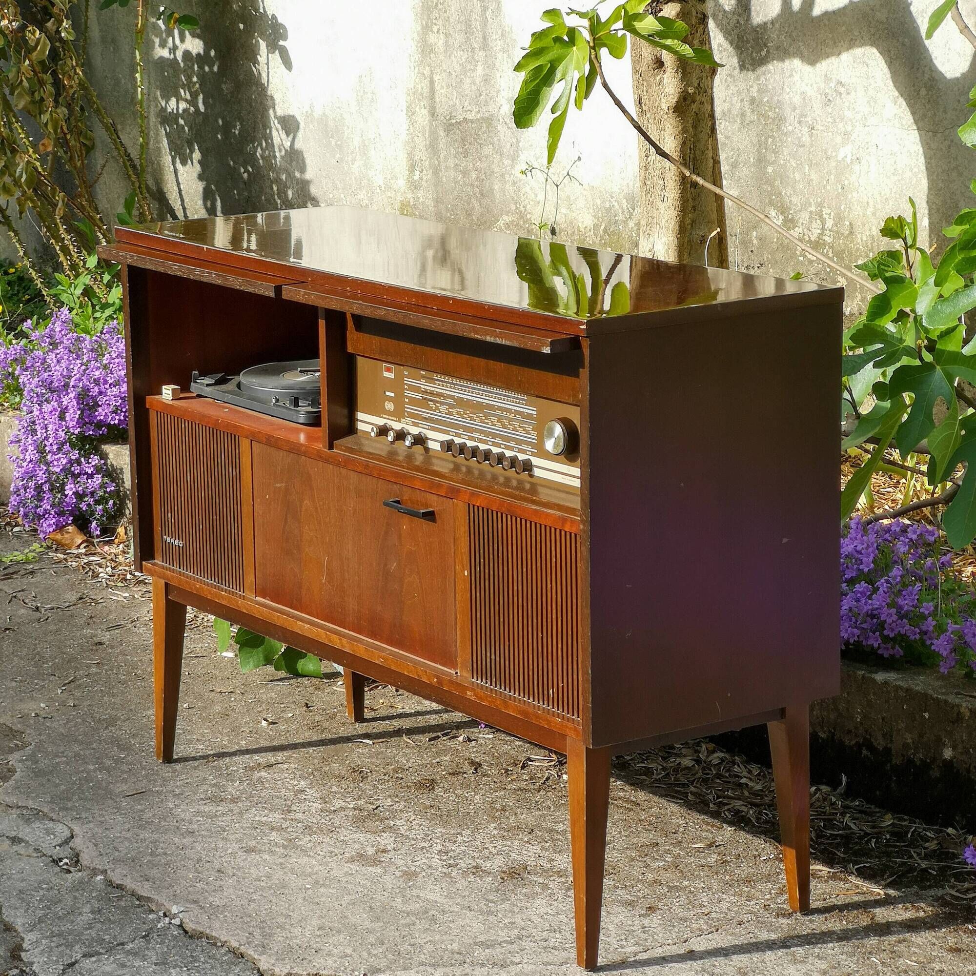 Grundig radio and record player furniture in the 1960s