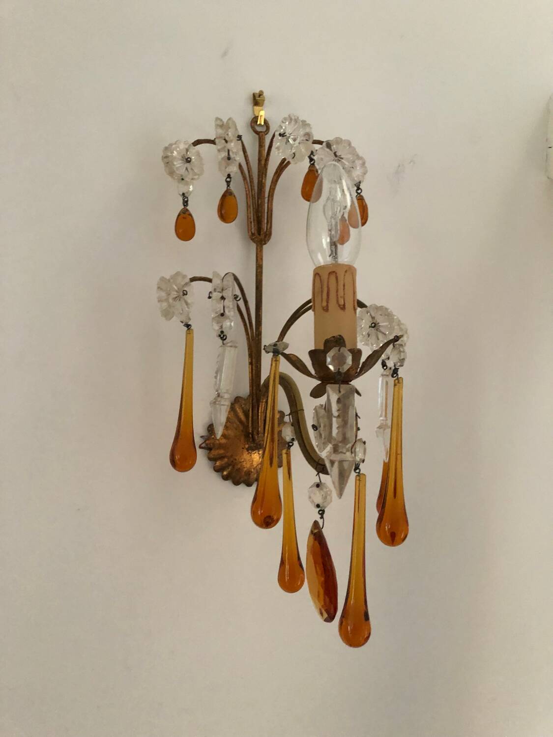 Tassel wall lights x3