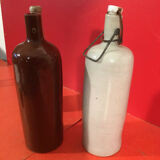 Set of 3 stoneware bottles