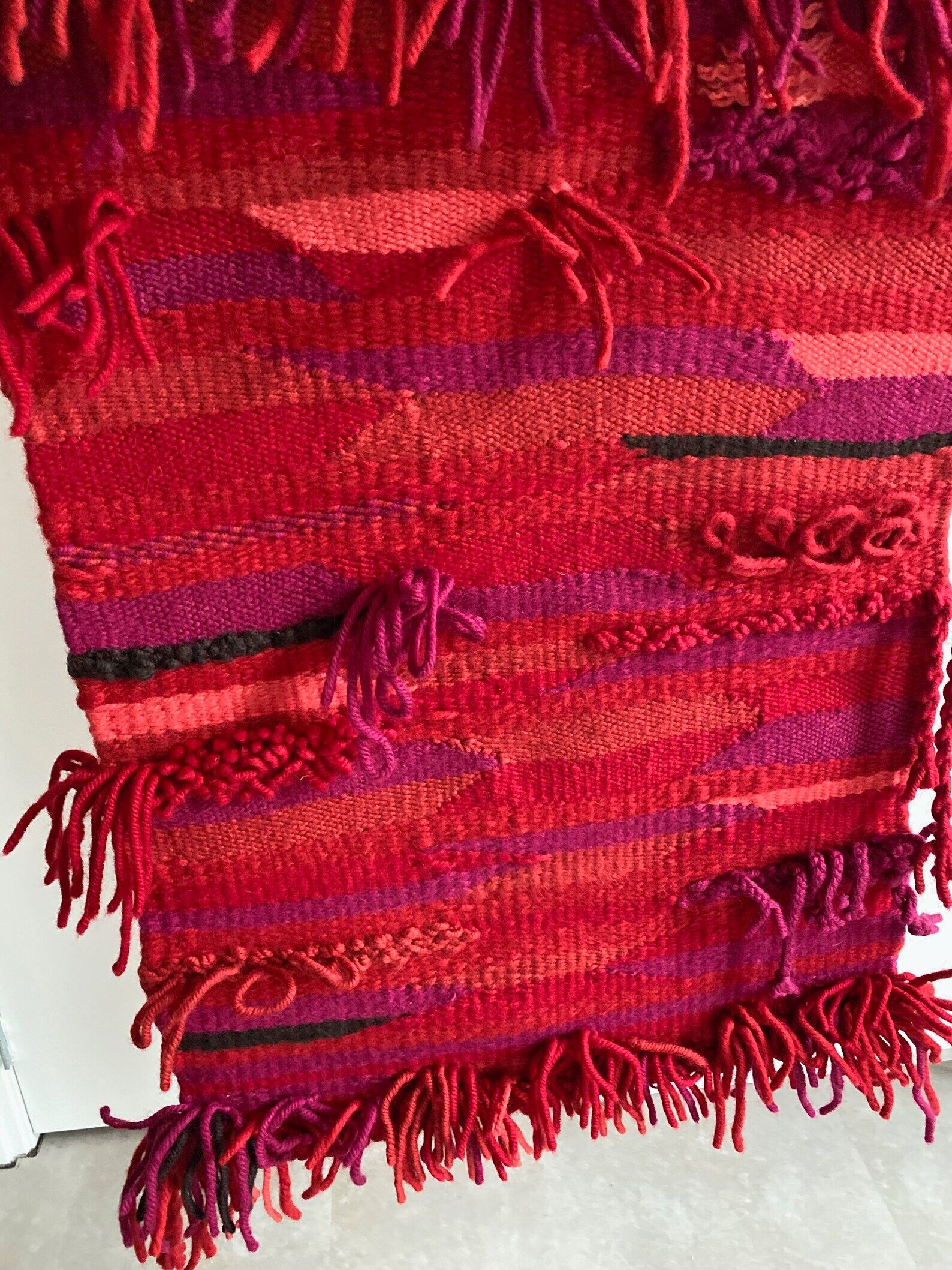 Large vintage wall hanging / wall decoration tapestry