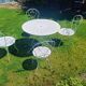White wrought iron garden furniture