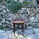 Small Louis XVI style mahogany hot water bottle table from the 19th century