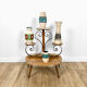Porte-plantes formica imitation bois