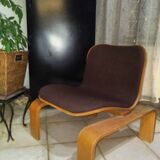 Siège chauffeuse Steiner d'origine XIX siècle bois tissus