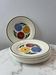 Set of 6 Chalons plates Digoin Sarreguemines with painted floral decoration.