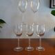 6 glasses of red wine crystal of Arques - Model fleury Epi signed - 17,6 cm