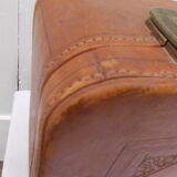 Vintage leather suitcase