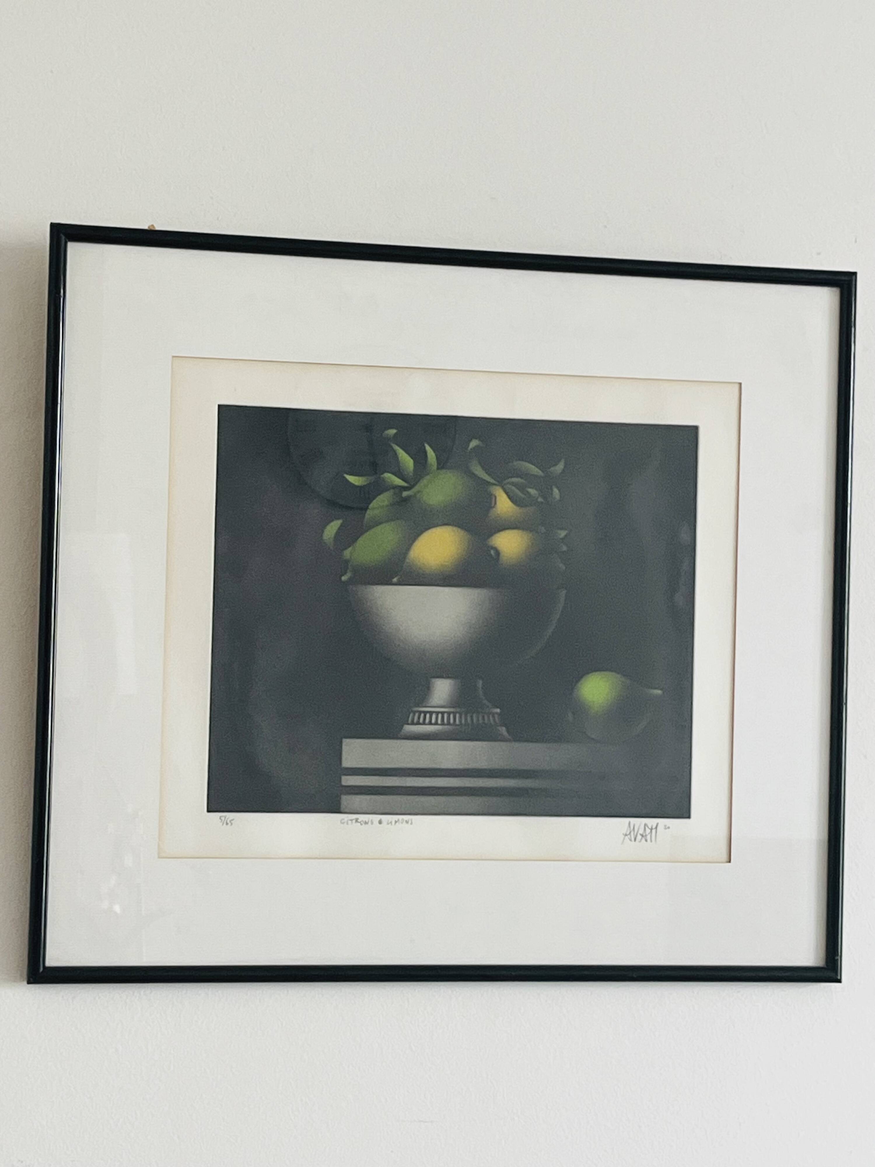 Mario avati « citrons et limons » manière noire en couleurs numéroté 5/65