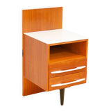 Table de nuit du milieu du siècle entièrement rénovée par Mojmír Požár, années 1960, Tchécoslovaquie