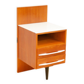 Table de nuit du milieu du siècle entièrement rénovée par Mojmír Požár, années 1960, Tchécoslovaquie