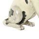 Statue de Chien Vintage Sculpture Craquelé Céramique Italie 31cm