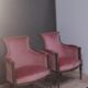 Paire de bergères de style directoire