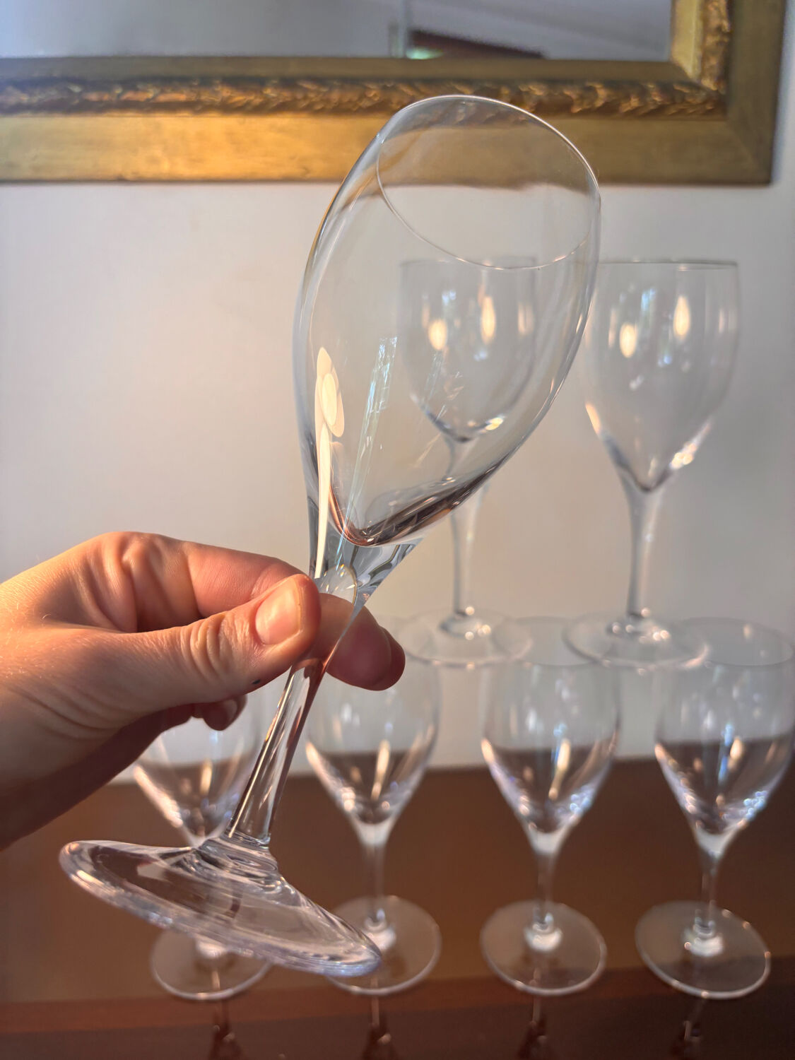 7 p. Bayel champagne glasses/wine glasses