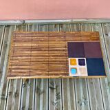Rattan coffee table and magazine rack