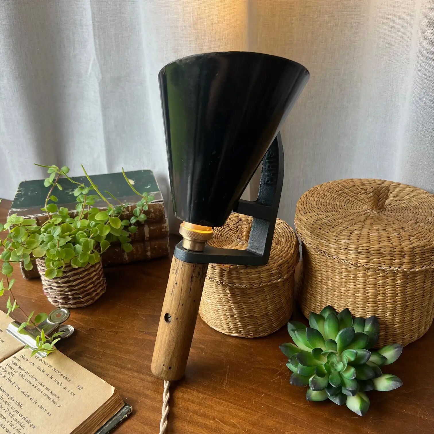 Baker's lamp "Fournanty Paris" restored 1940-1950
