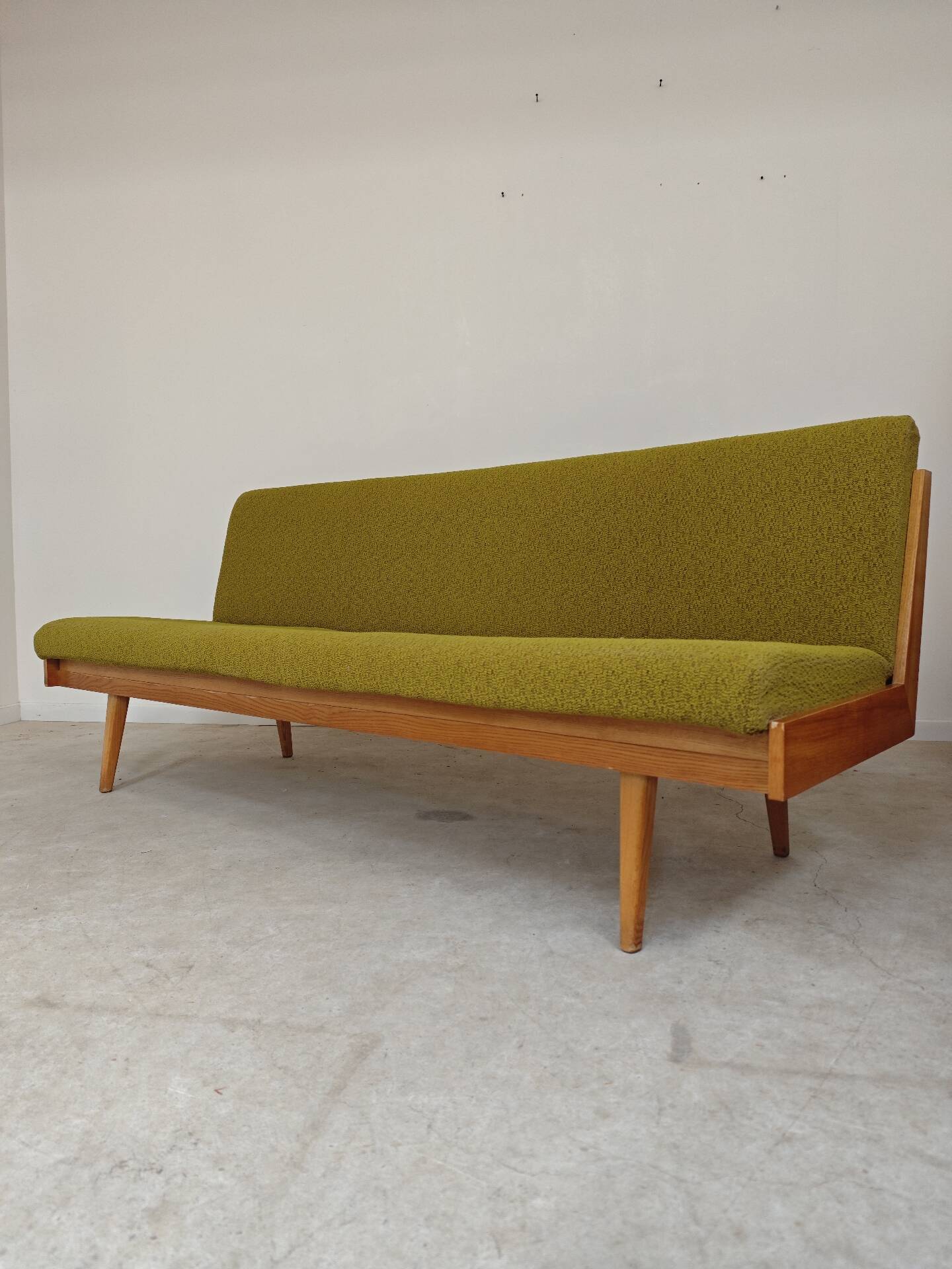 Folding daybed green Interier Praha Ex Czechoslovakia