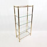 Kesterport Gold Polygonal Etagere Hollywood Regency Mid-century Display Unit 70s