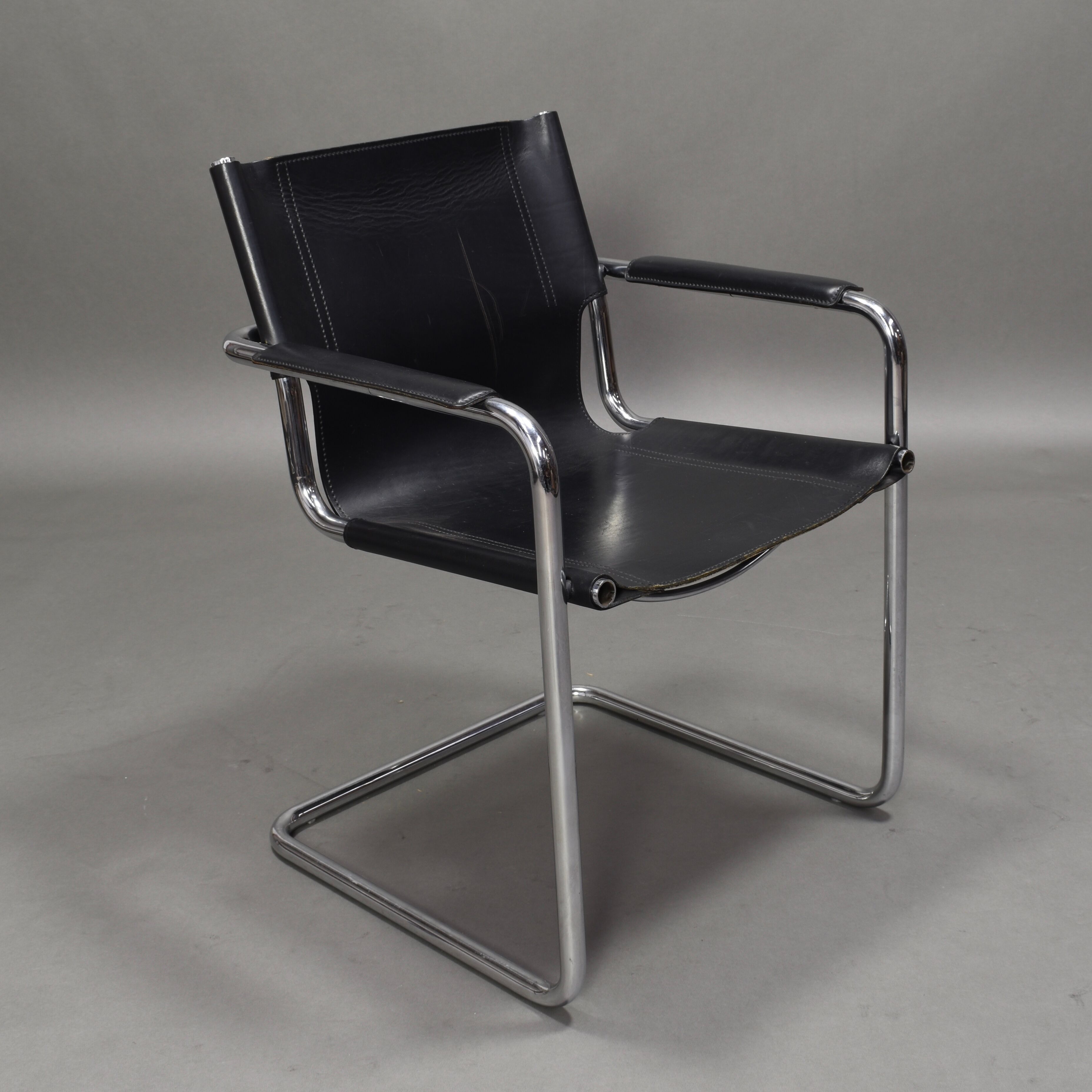 Tubular Bauhaus MG5 Chair by Mart Stam for Matteo Grassi, Italy, 1970s