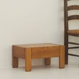 Solid wood (elm) bedside table / end table, vintage Regain circa 1980