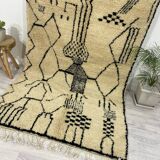 Handmade wool Berber rug 278 X 150 CM